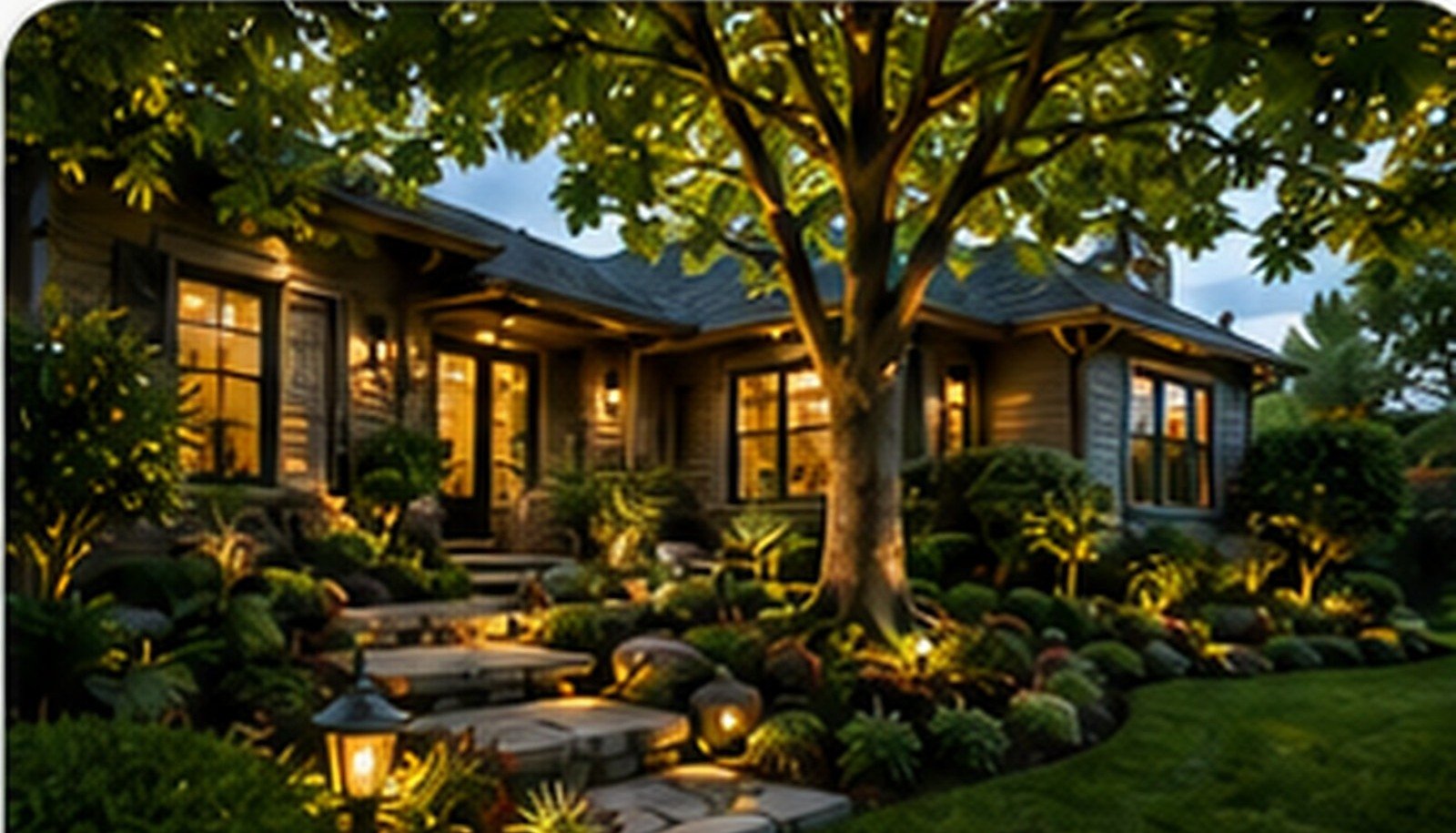 Beautiful landscaped residential property