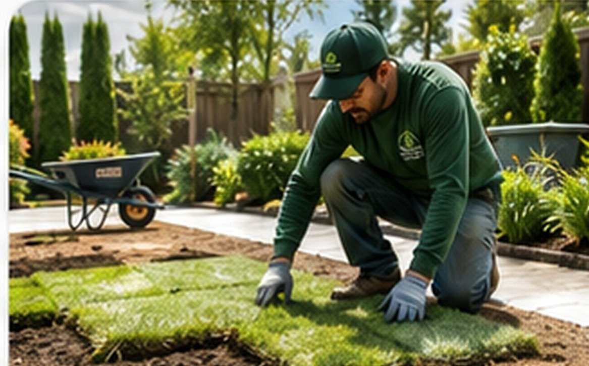 Sod installation visual reference